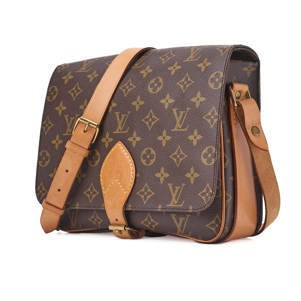 LOUIS VUITTON Louis Vuitton Monogram Cartoci?re GM Shoulder Brown Gold-Tone Hardware, Pre-Owned