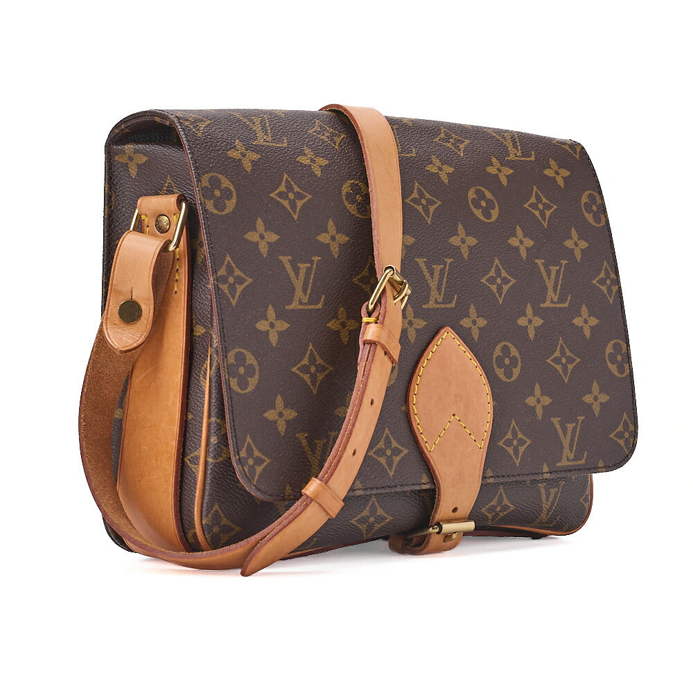 LOUIS VUITTON Louis Vuitton Monogram Cartoci?re GM Shoulder Brown Gold-Tone Hardware, Pre-Owned