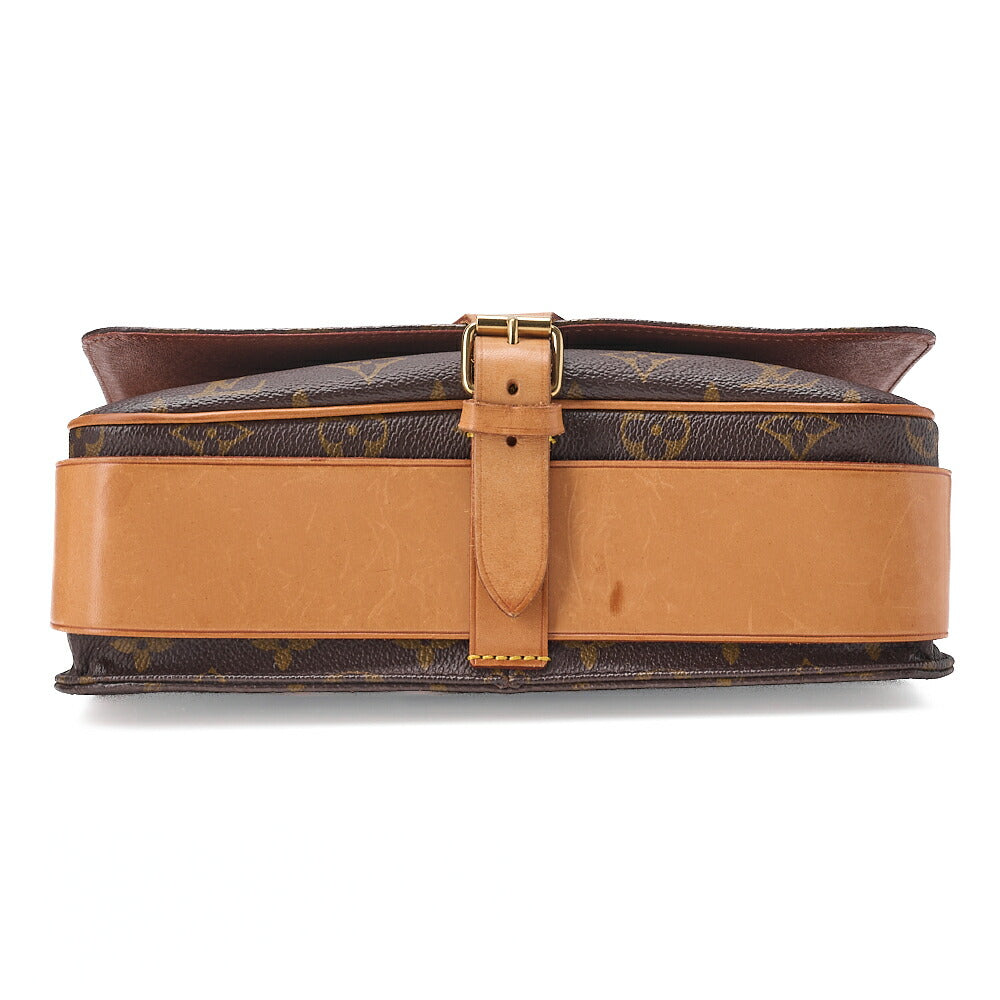 LOUIS VUITTON Louis Vuitton Monogram Cartoci?re GM Shoulder Brown Gold-Tone Hardware, Pre-Owned
