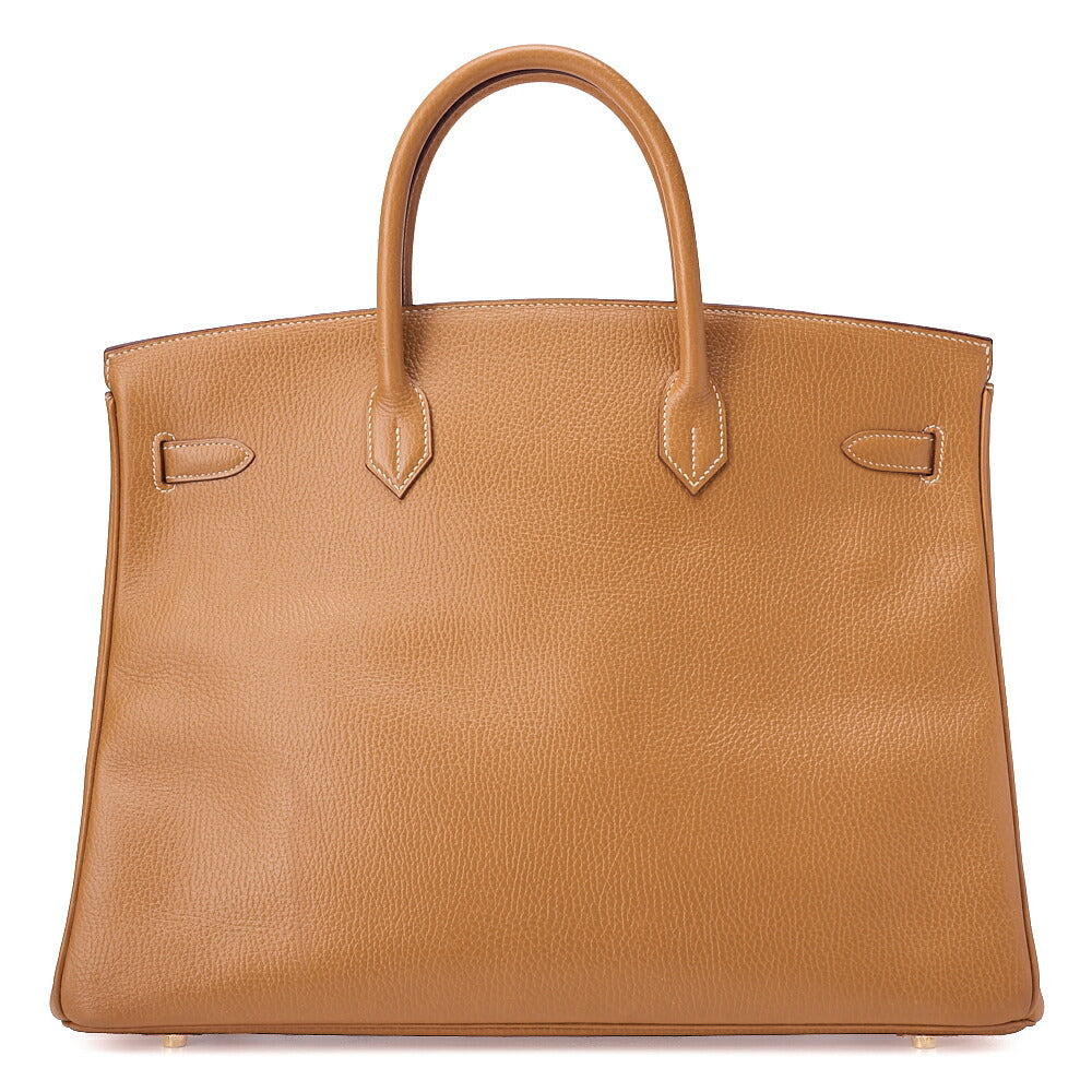 HERMES Birkin 40 Handbag Ardennes Gold Gold -Tone Hardware, Pre-Owned