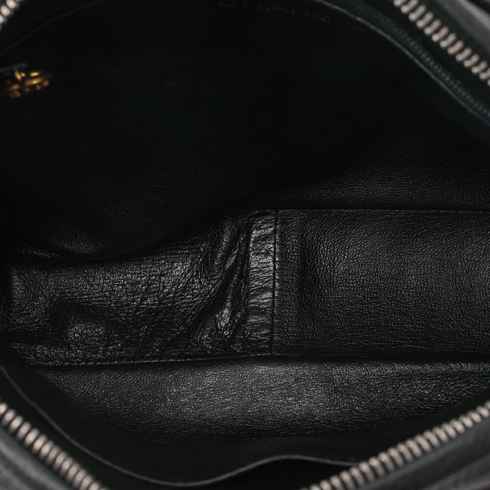 CHANEL Matelasse Coco Mark with Ball Charm Bijou Chain Shoulder Caviar Skin Black Gold -Tone Hardware, Pre-Owned