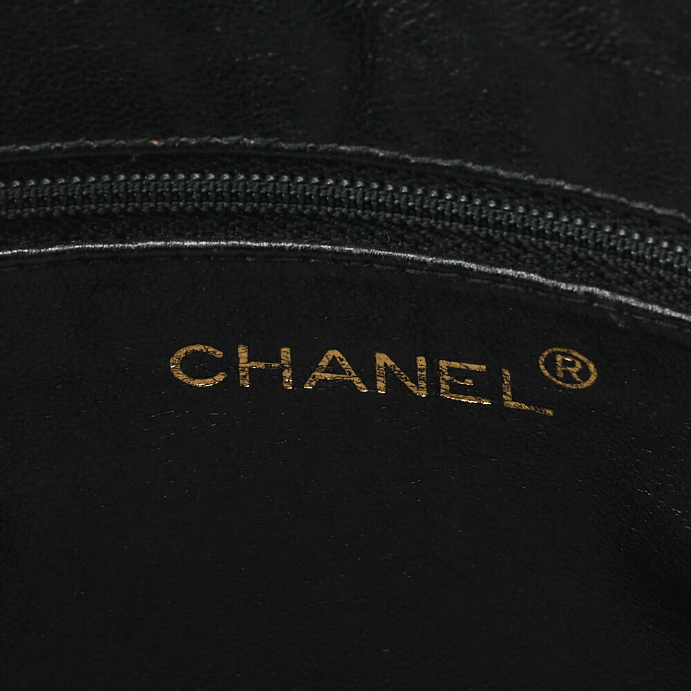 CHANEL Matelasse Coco Mark with Ball Charm Bijou Chain Shoulder Caviar Skin Black Gold -Tone Hardware, Pre-Owned