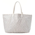 GOYARD [Goyard] Saint-Louis PM Tote Bag Coated Canvas White Silver-Tone Hardware, Pre-Owned