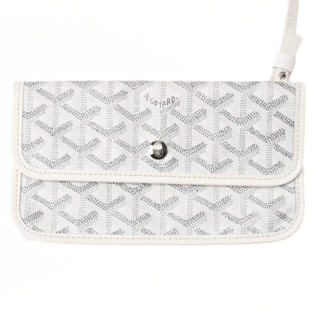 GOYARD [Goyard] Saint-Louis PM Tote Bag Coated Canvas White Silver-Tone Hardware, Pre-Owned