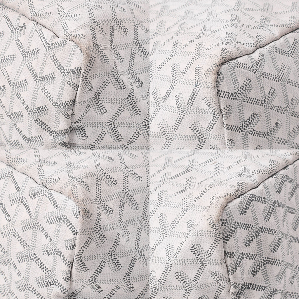 GOYARD [Goyard] Saint-Louis PM Tote Bag Coated Canvas White Silver-Tone Hardware, Pre-Owned