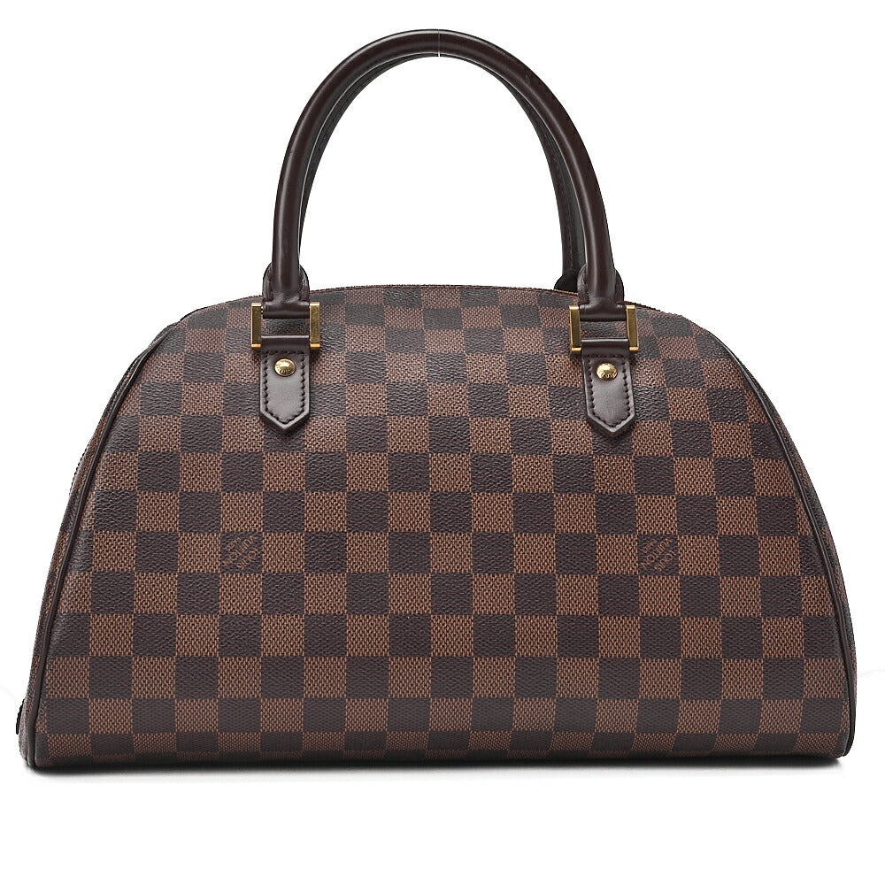 LOUIS VUITTON Damier Rivera MM Handbag N41434 Brown Gold-Tone Hardware, Pre-Owned