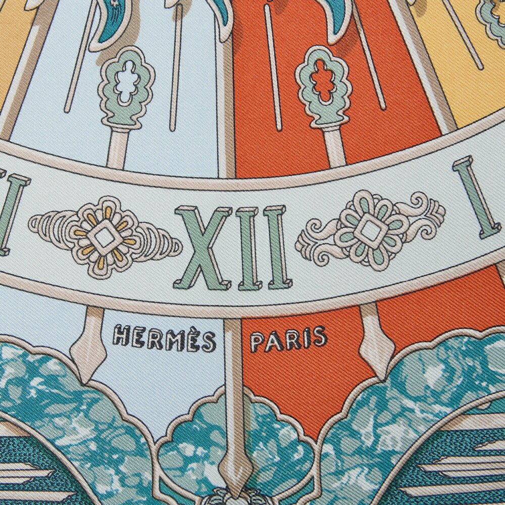 HERMES Carre 40 CARPE DIEM Enjoy Today's Day Scarf Multicolor-Tone, Pre-Owned