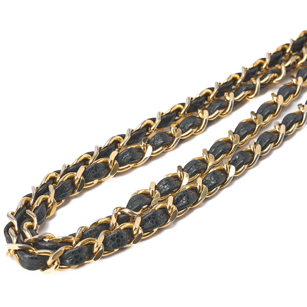 CHANEL Shoulder Bag Tote Bag Matelasse Caviar Skin Square Chain Shoulder Black Gold-Tone Hardware, Pre-Owned