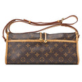 LOUIS VUITTON  Shoulder Bag Monogram Popin Couron Shoulder M40008 Brown Gold-Tone Hardware, Pre-Owned