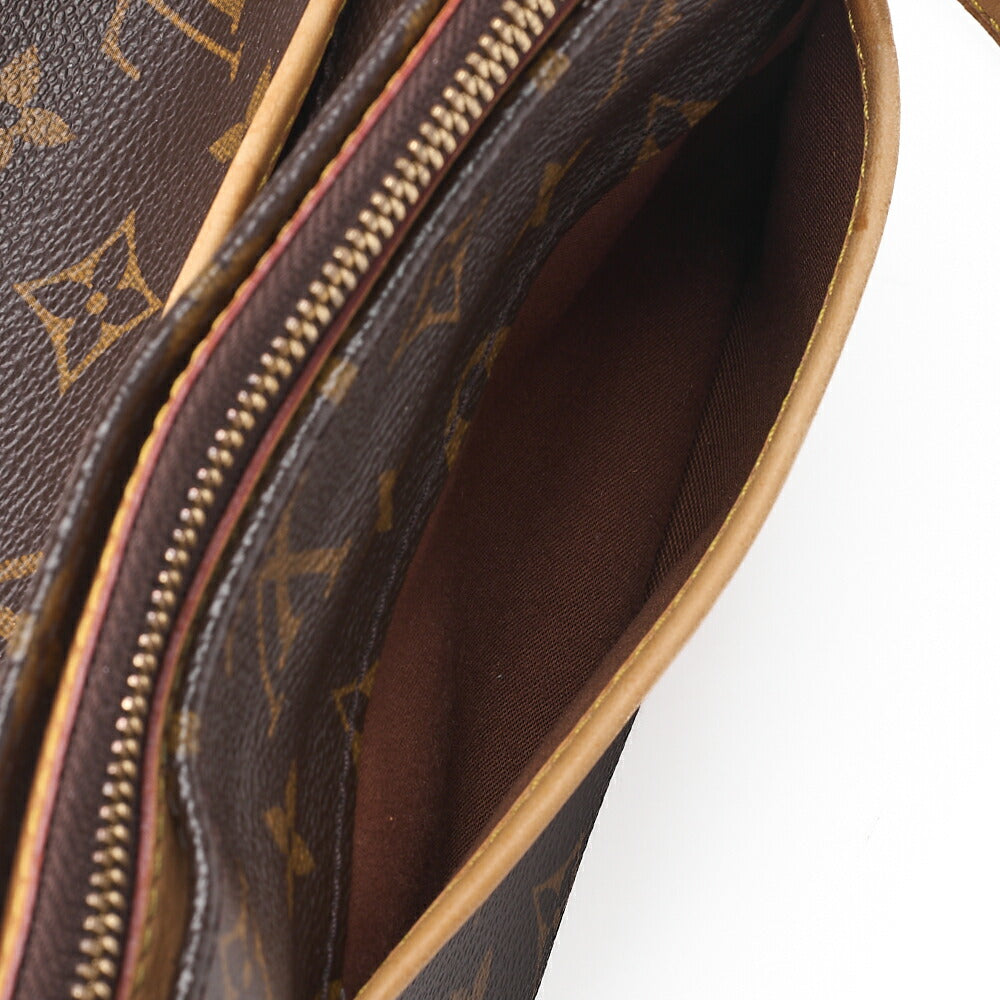 LOUIS VUITTON  Shoulder Bag Monogram Popin Couron Shoulder M40008 Brown Gold-Tone Hardware, Pre-Owned