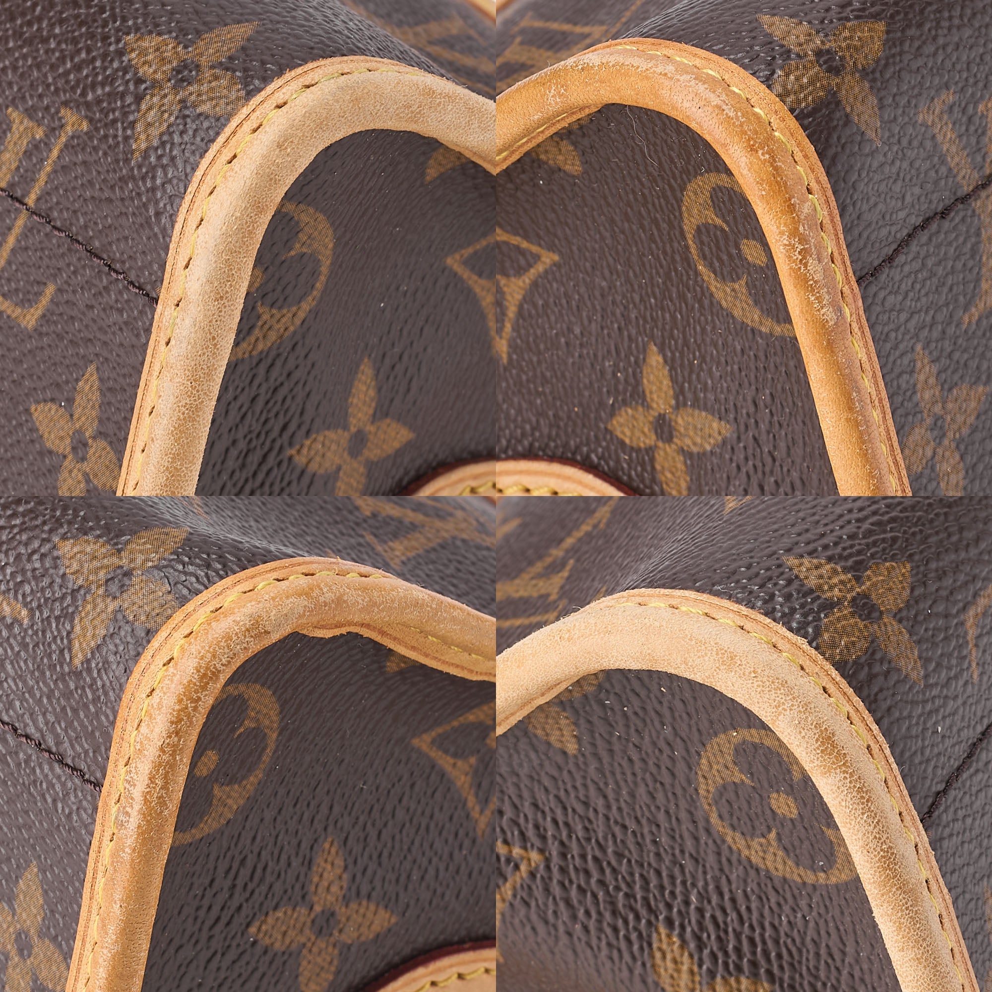 LOUIS VUITTON  Shoulder Bag Monogram Popin Couron Shoulder M40008 Brown Gold-Tone Hardware, Pre-Owned