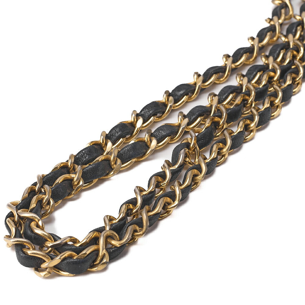 CHANEL Matelasse Turnlock Full Flap Chain Shoulder Lambskin Black Gold-Tone Hardware, Pre-Owned