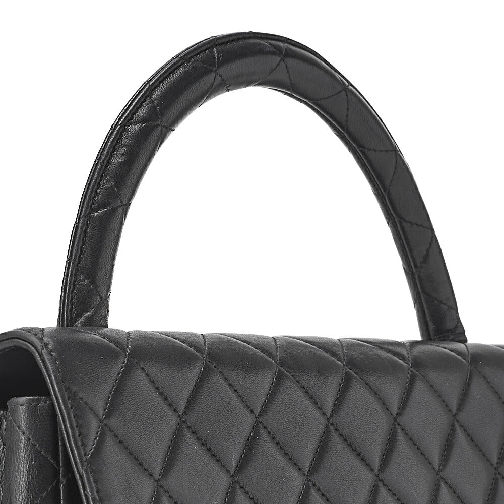 CHANEL Handbag Matelasse Parent and Child Bag Parents Only Lambskin Black Gold-Tone Hardware, Pre-Owned
