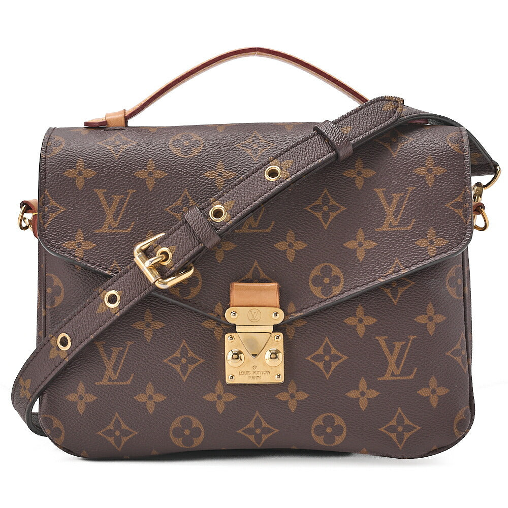 LOUIS VUITTON Louis Vuitton Handbag Monogram Pochette Mtis MM 2WAY Shoulder M44875 Brown Gold-Tone Hardware, Pre-Owned