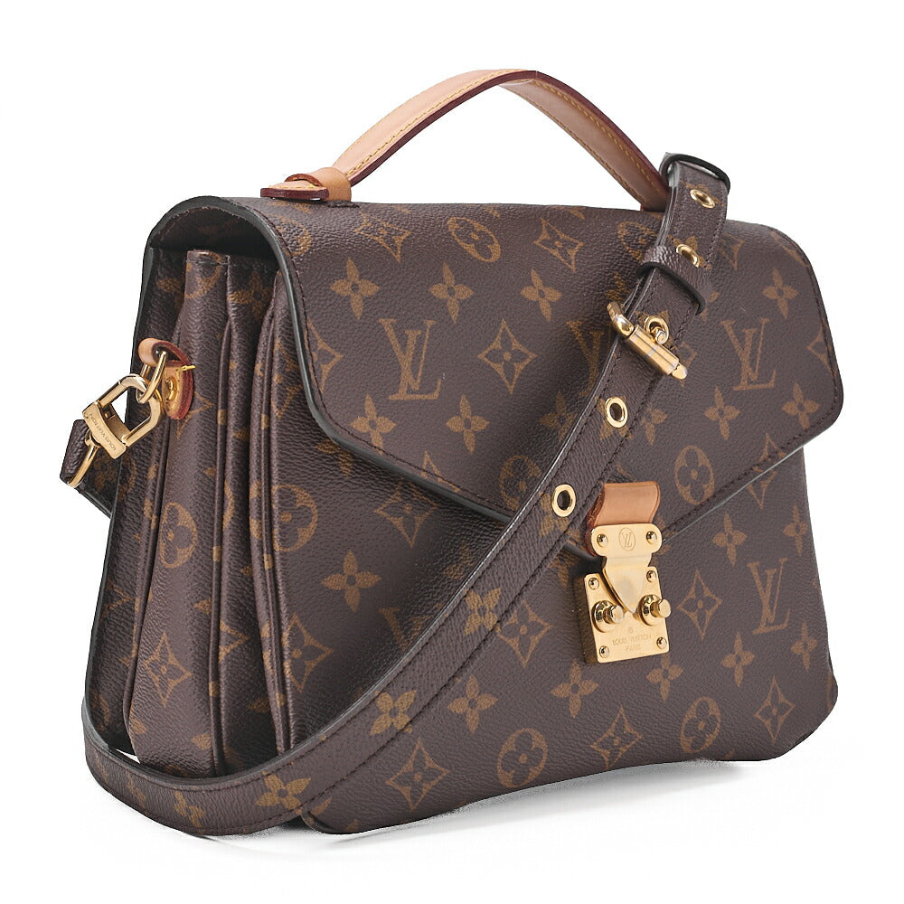 LOUIS VUITTON Louis Vuitton Handbag Monogram Pochette Mtis MM 2WAY Shoulder M44875 Brown Gold-Tone Hardware, Pre-Owned