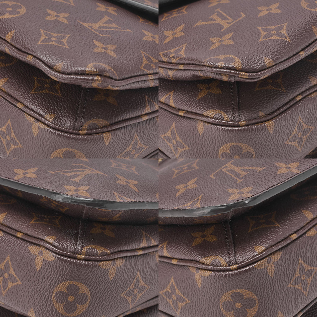 LOUIS VUITTON Louis Vuitton Handbag Monogram Pochette Mtis MM 2WAY Shoulder M44875 Brown Gold-Tone Hardware, Pre-Owned