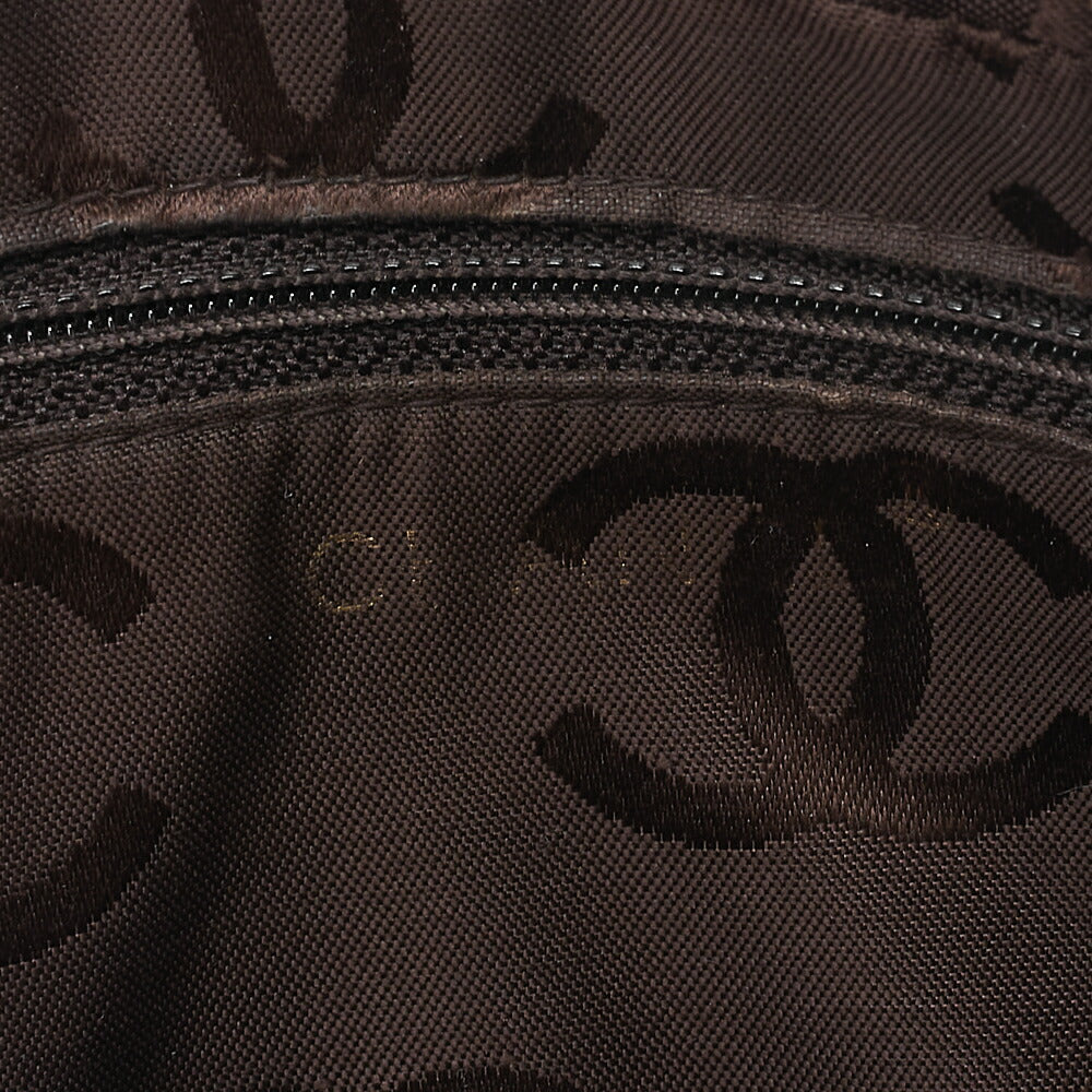 CHANEL Lambskin Chevron Cocomark Chain Shoulder Dark Brown Gold-Tone Hardware, Pre-Owned