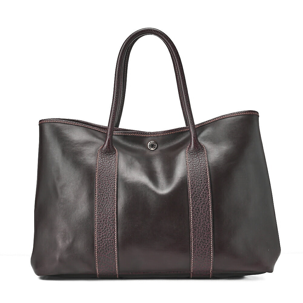 HERMES Garden Party PM Tote Bag Amazonia Brown Silver-Tone Hardware, Pre-Owned