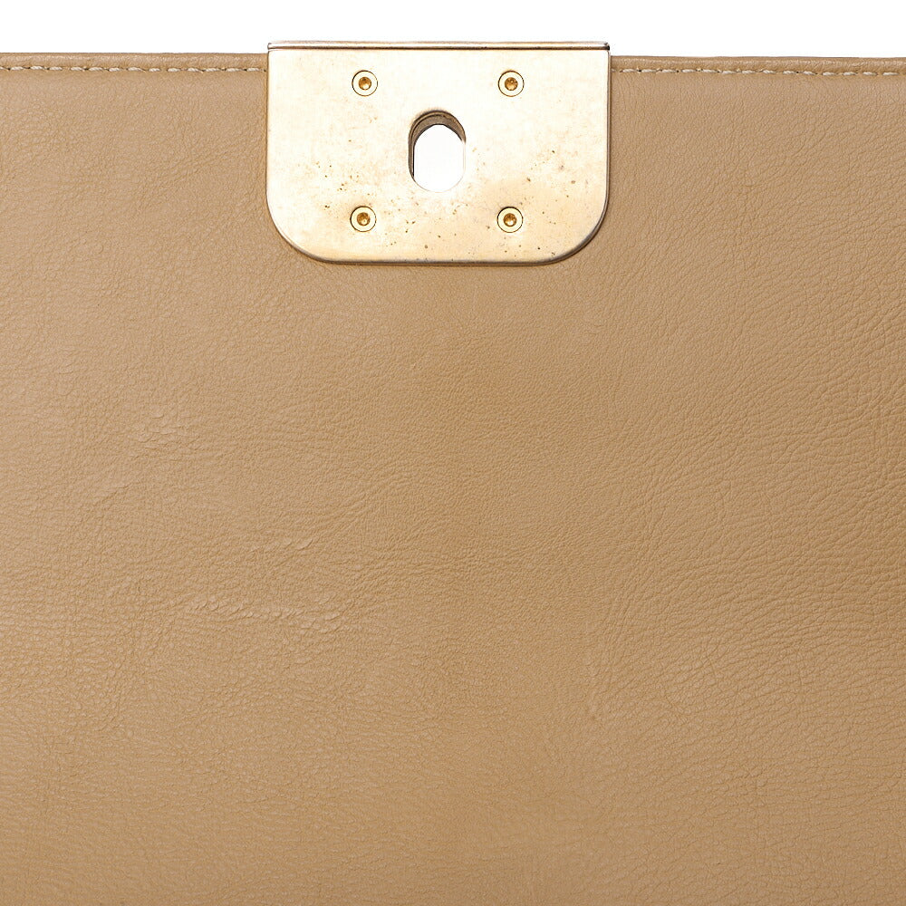 CHANEL Suede x Leather Matelasse Wild Stitch Chain Shoulder Beige x Black Gold x Silve-Tone Hardware, Pre-Owned
