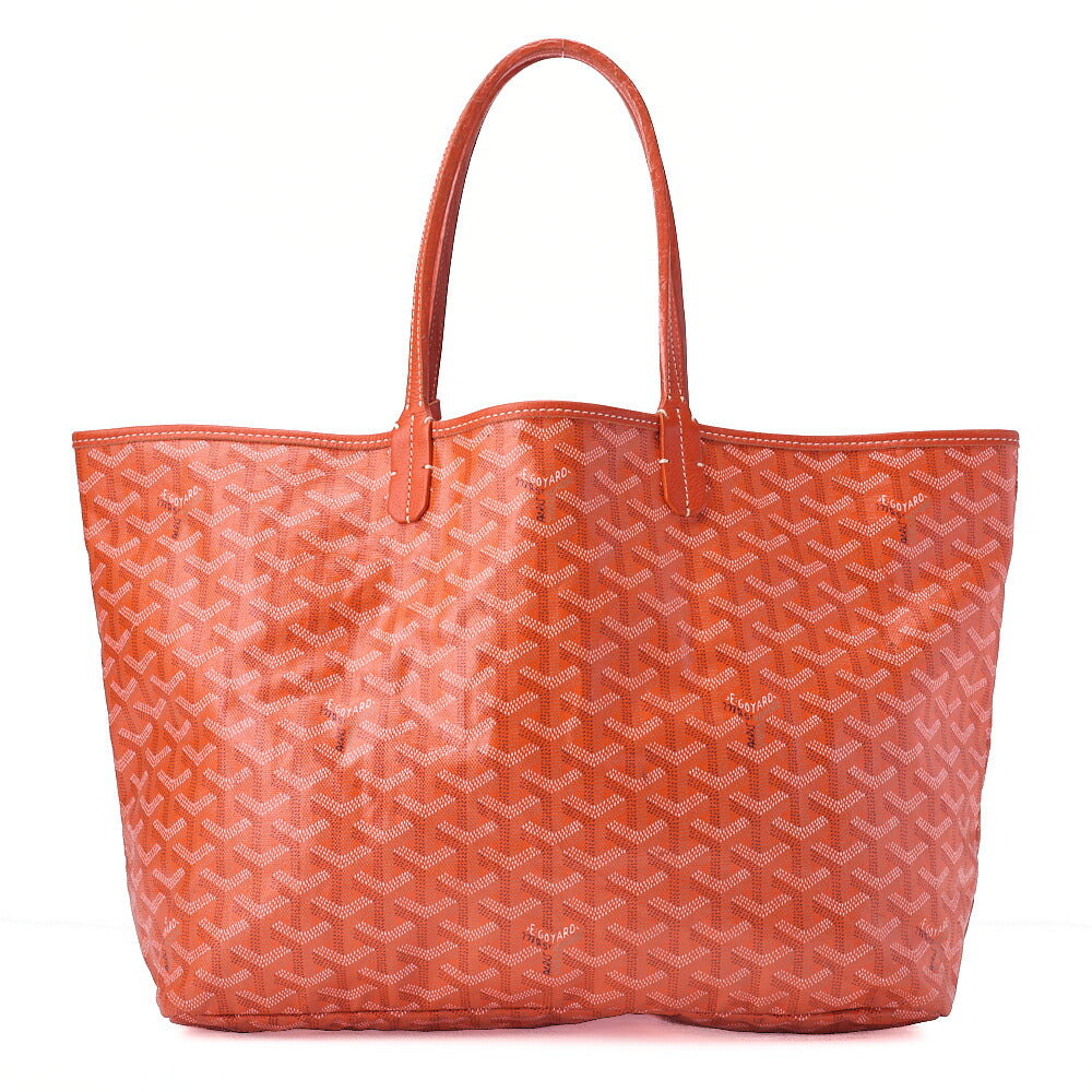 GOYARD [Goyard] Saint-Louis PM Tote Bag Coated Canvas Orange Silver-Tone Hardware, Pre-Owned