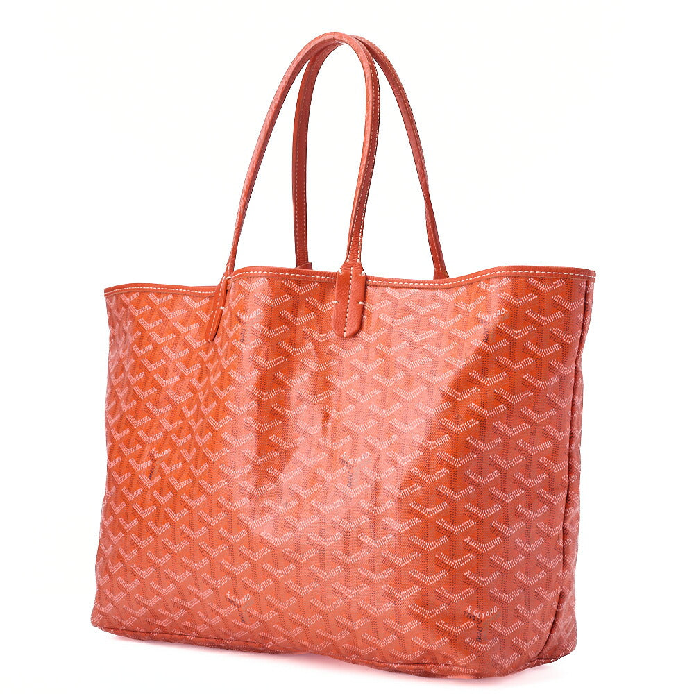 GOYARD [Goyard] Saint-Louis PM Tote Bag Coated Canvas Orange Silver-Tone Hardware, Pre-Owned
