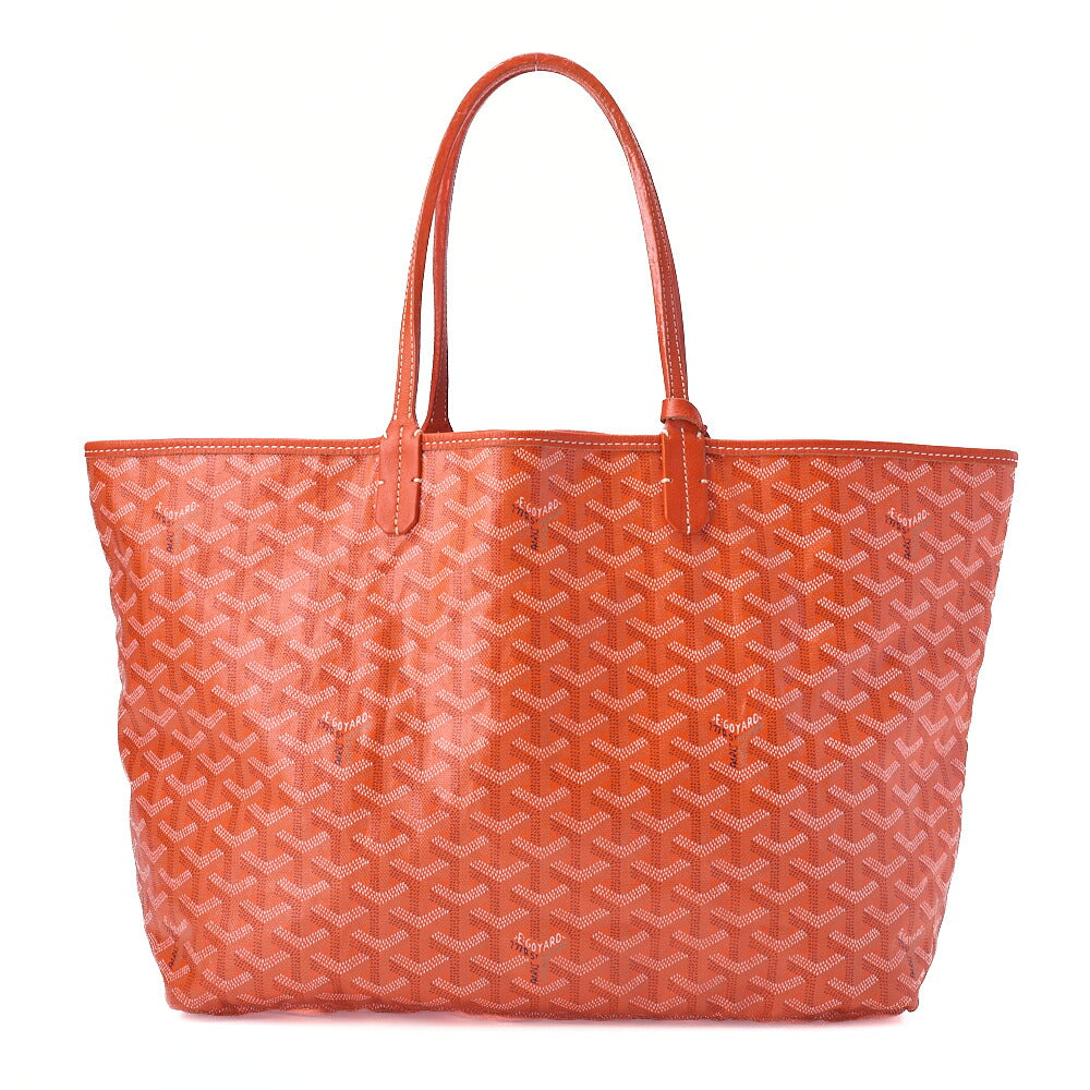 GOYARD [Goyard] Saint-Louis PM Tote Bag Coated Canvas Orange Silver-Tone Hardware, Pre-Owned