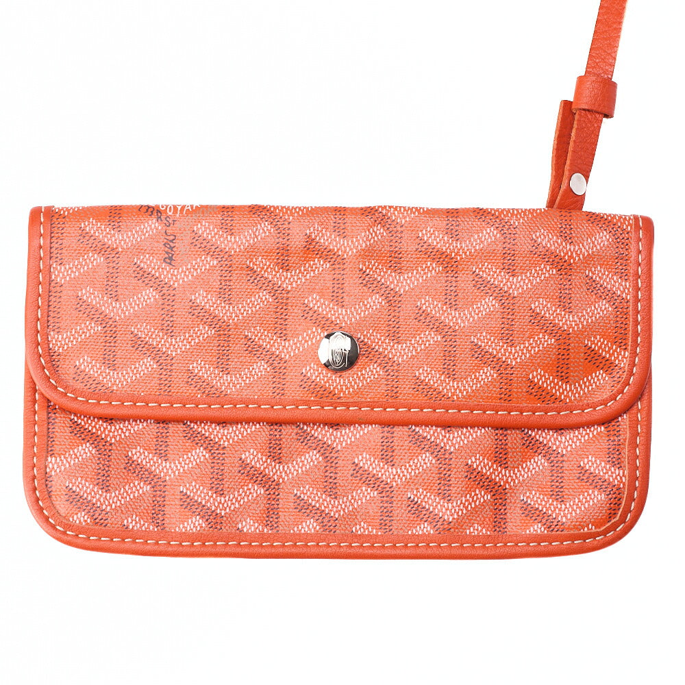 GOYARD [Goyard] Saint-Louis PM Tote Bag Coated Canvas Orange Silver-Tone Hardware, Pre-Owned
