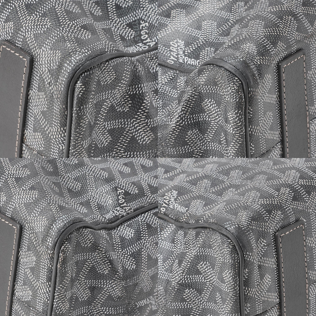 GOYARD [Goyard] Sack Voltaire 2WAY Tote Bag PVCx Leather Gray Silver-Tone Hardware, Pre-Owned