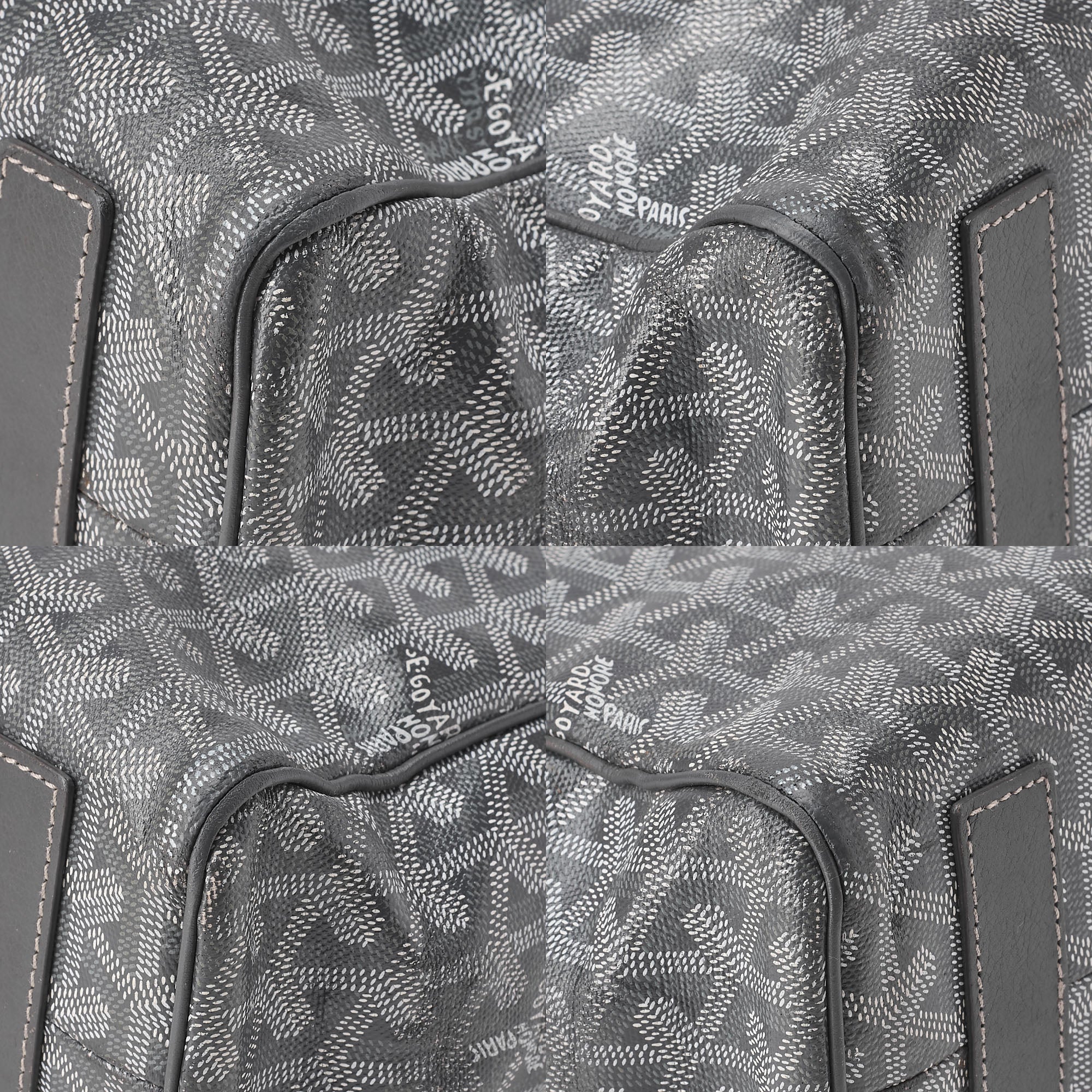 GOYARD [Goyard] Sack Voltaire 2WAY Tote Bag PVCx Leather Gray Silver-Tone Hardware, Pre-Owned