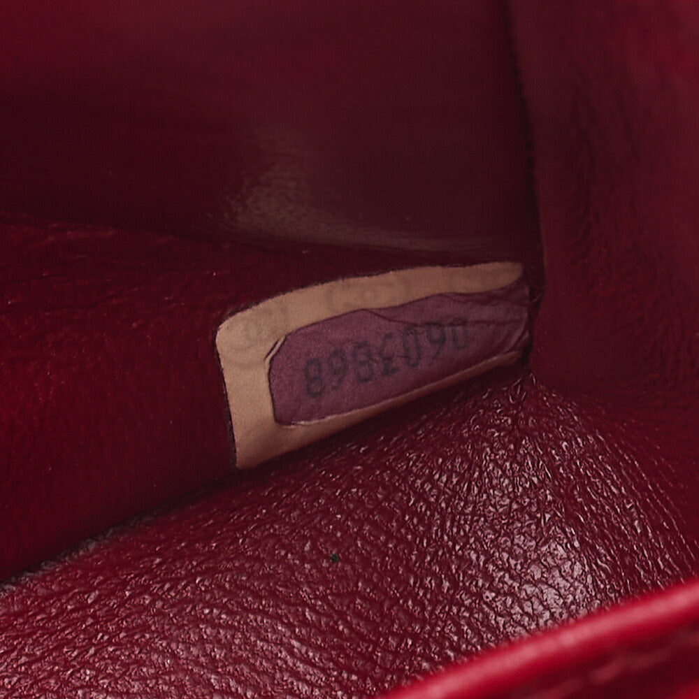 CHANEL Chain Shoulder Bag Matelasse 23cm Double Flap Lambskin Red Gold-Tone Hardware, Pre-Owned