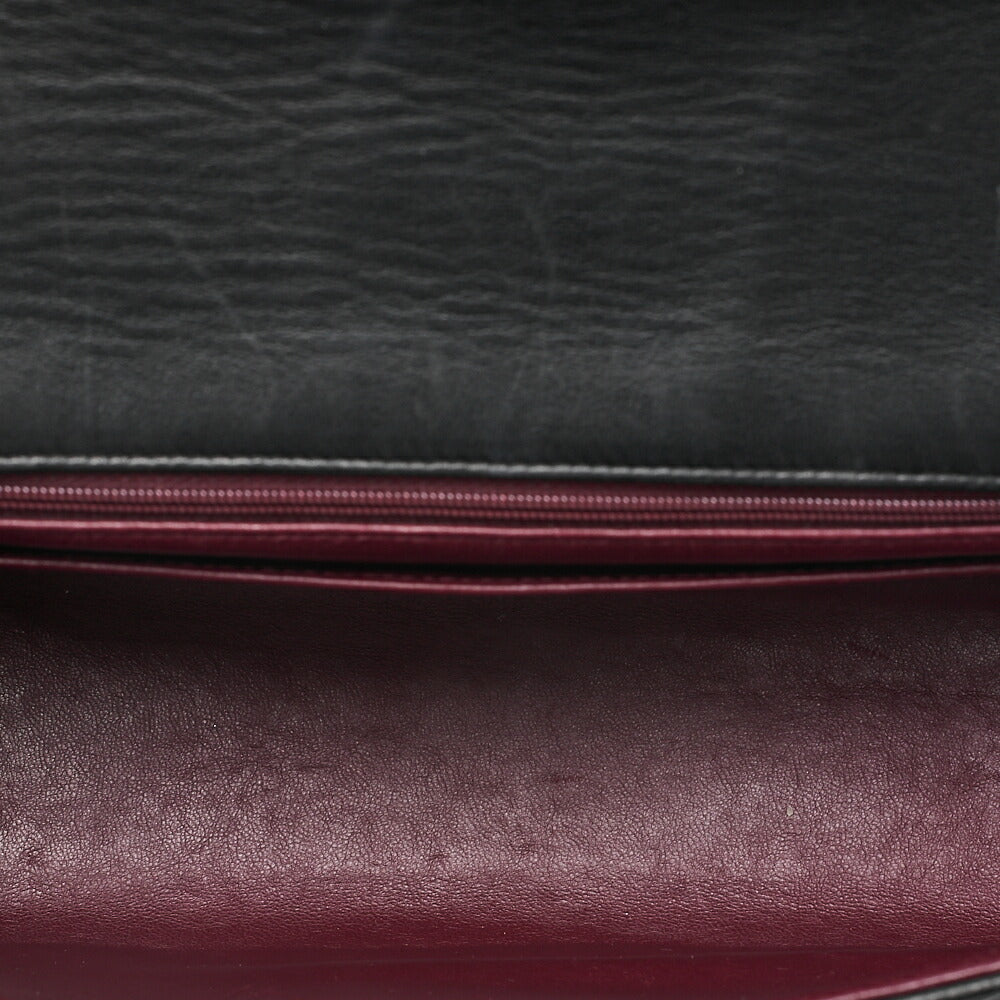 CHANEL Matelasse Coco Mark Single One Shoulder Bag Lambskin Black Gold-Tone Hardware, Pre-Owned