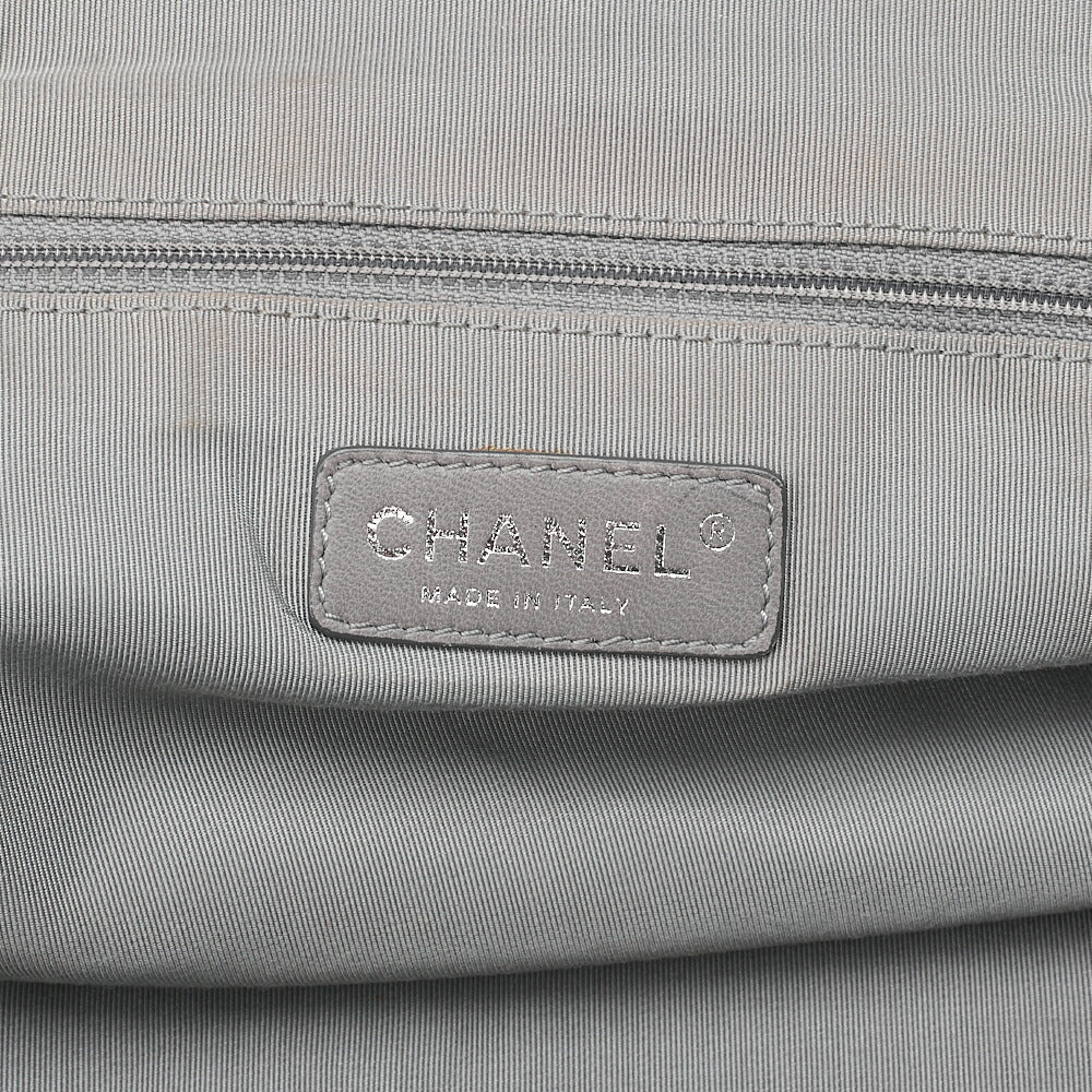 CHANEL Ultra Stitch Coco Mark 2way Handbag Vintage Calf Navy Silver-Tone Hardware, Pre-Owned