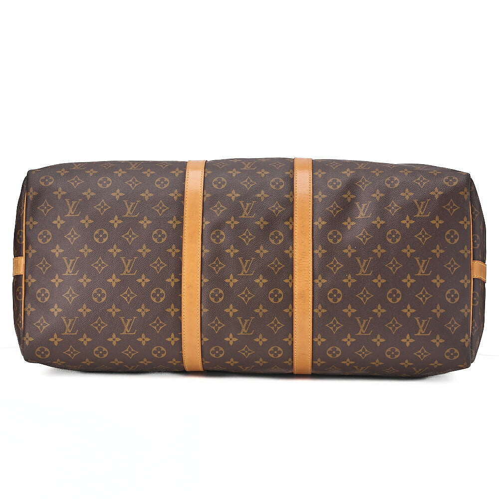 LOUIS VUITTON Louis Vuitton Monogram Keepol 60 Boston Bag M41422 Brown Gold-Tone Hardware, Pre-Owned
