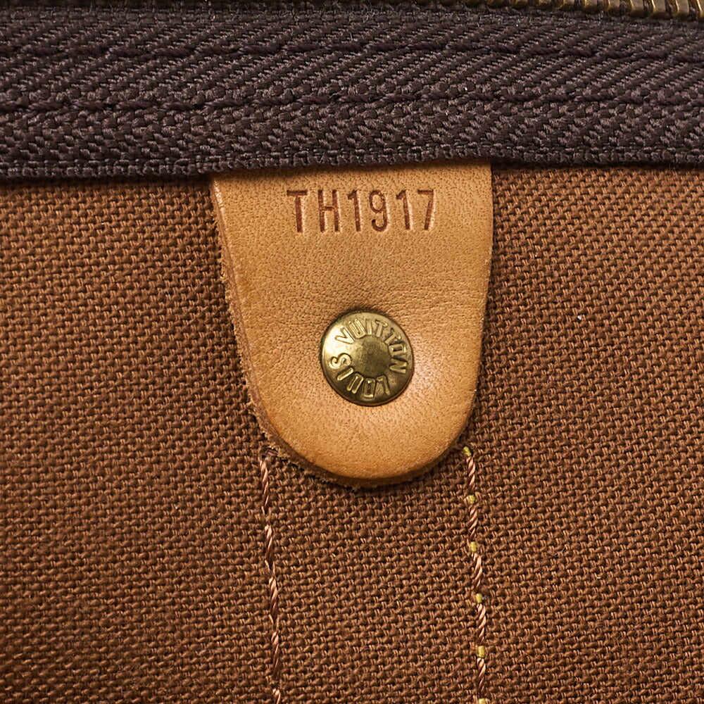 LOUIS VUITTON Louis Vuitton Monogram Keepol 60 Boston Bag M41422 Brown Gold-Tone Hardware, Pre-Owned