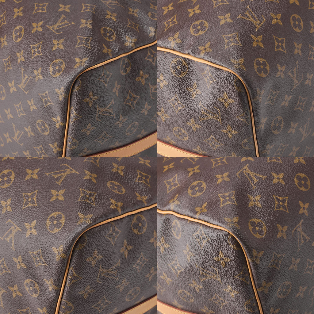LOUIS VUITTON Louis Vuitton Monogram Keepol 60 Boston Bag M41422 Brown Gold-Tone Hardware, Pre-Owned