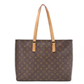 LOUIS VUITTON Louis Vuitton Monogram Luco Tote Bag M51155 Brown Gold-Tone Hardware, Pre-Owned