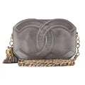 CHANEL Coco Mark Fringe Chain Shoulder Lambskin Silver (Gold-Tone Hardware, Pre-Owned