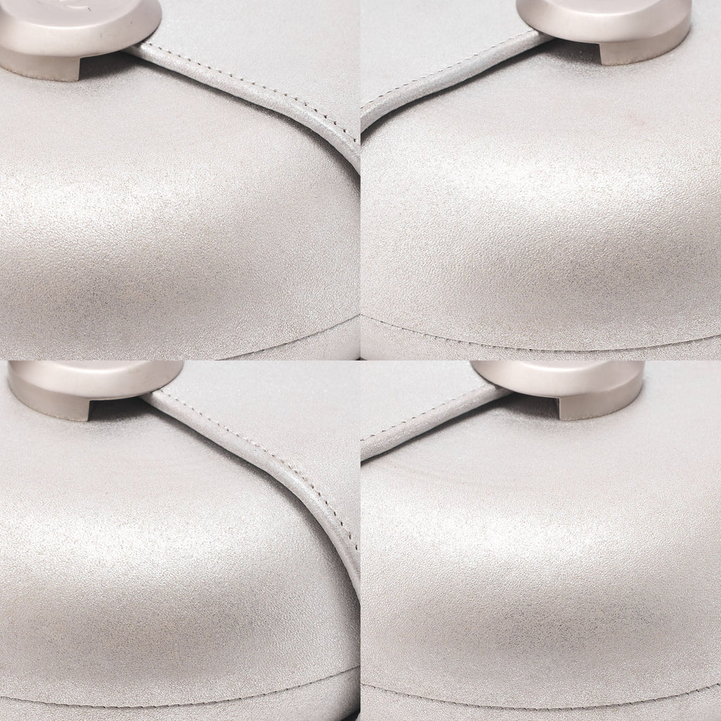 CHANEL Coco Mark Evening in the Air Chain Shoulder Lambskin Silver Silver-Tone Hardware, Pre-Owned