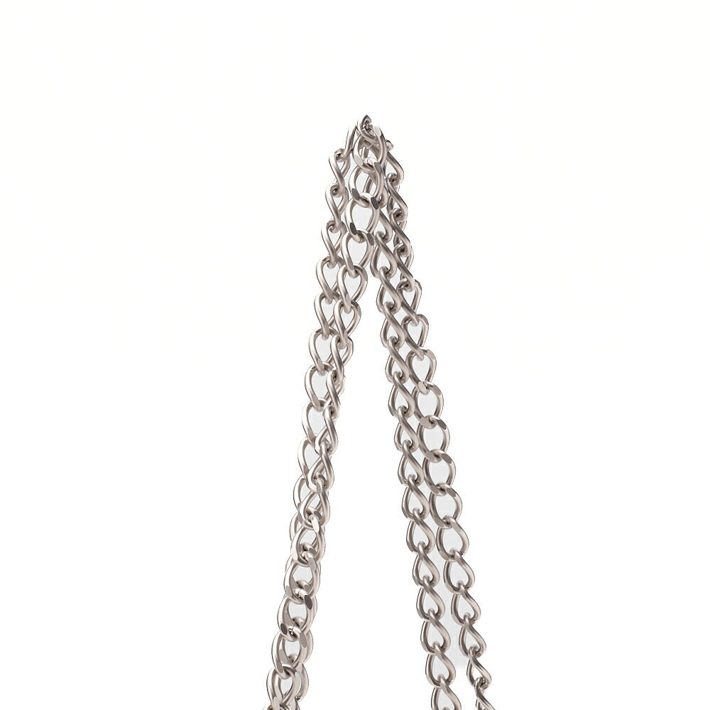 CHANEL Vinyl Chocolate Bar Single Flap Chain Shoulder Beige (Silver-Tone Hardware, Pre-Owned