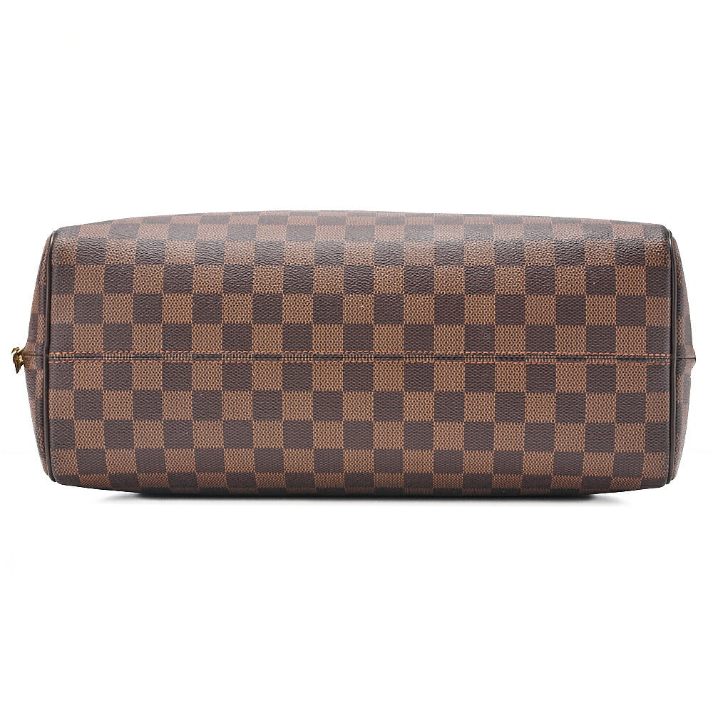LOUIS VUITTON Louis Vuitton Damier Norita Handbag N41455 Brown Gold-Tone Hardware, Pre-Owned