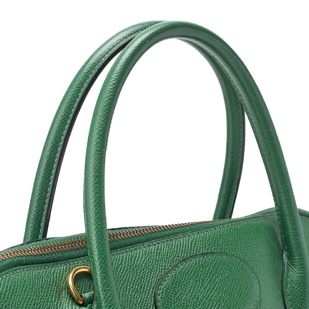 HERMES Boride 35 Kushbel 2WAY Handbag Green Gold-Tone Hardware, Pre-Owned