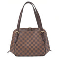 LOUIS VUITTON Louis Vuitton Damier Belem MM Shoulder Bag N51174 Brown Gold-Tone Hardware, Pre-Owned