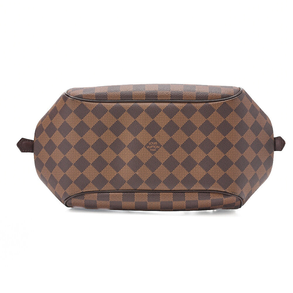 LOUIS VUITTON Louis Vuitton Damier Belem MM Shoulder Bag N51174 Brown Gold-Tone Hardware, Pre-Owned