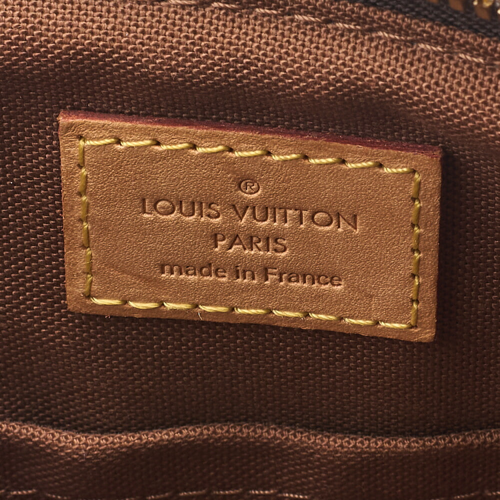 LOUIS VUITTON Louis Vuitton Monogram Palermo PM M40145 2way Shoulder Bag Brown Gold-Tone Hardware, Pre-Owned