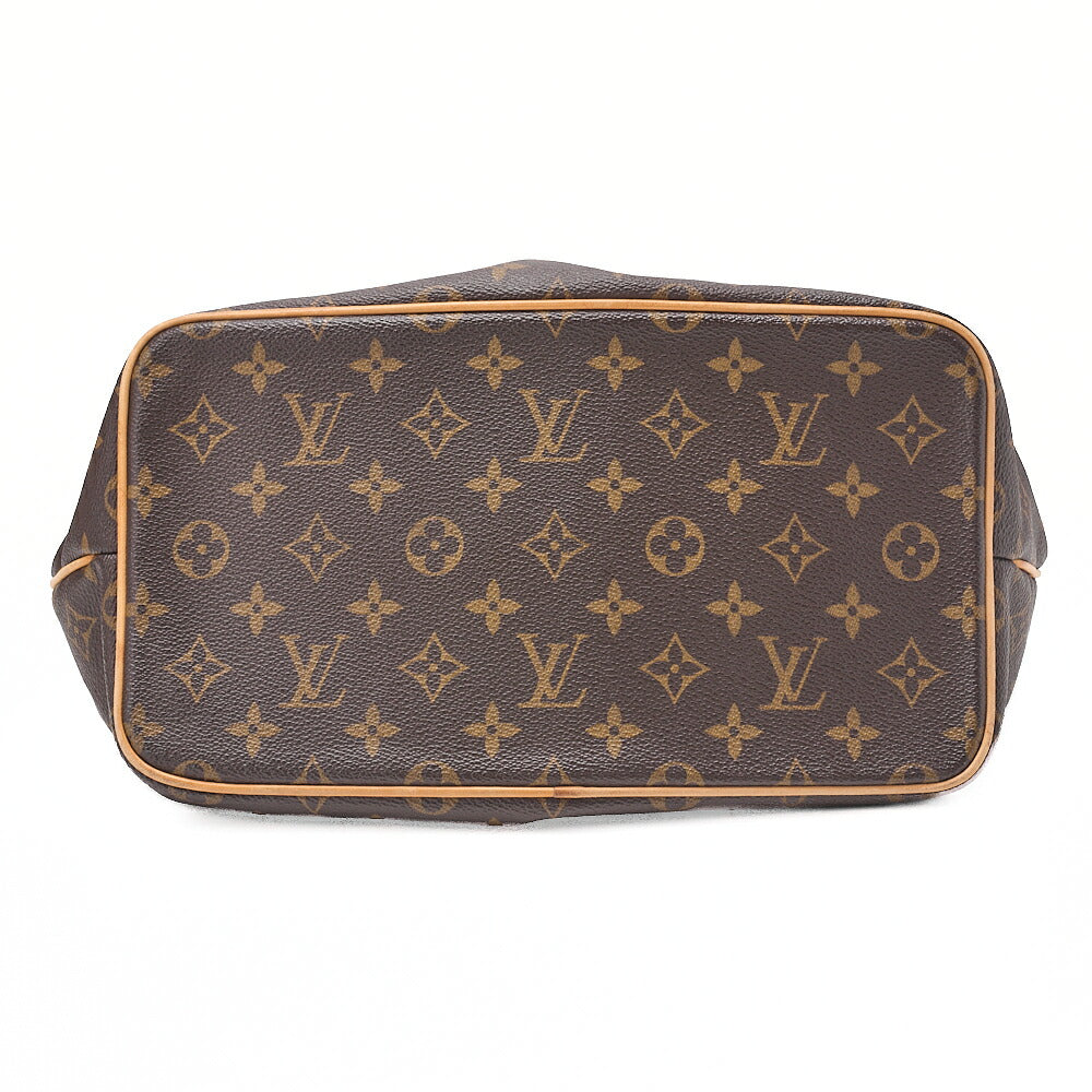 LOUIS VUITTON Louis Vuitton Monogram Palermo PM M40145 2way Shoulder Bag Brown Gold-Tone Hardware, Pre-Owned