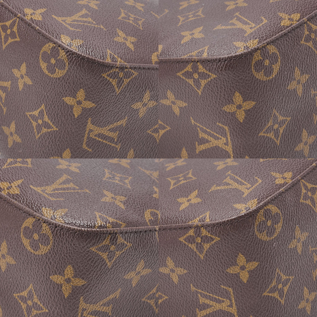 LOUIS VUITTON Monogram Looping MM One Shoulder M51146 Brown Gold-Tone Hardware, Pre-Owned