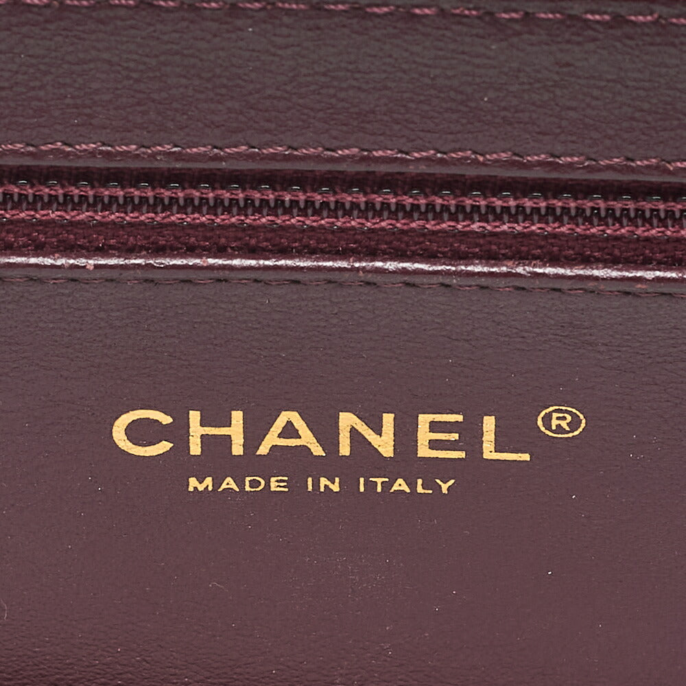 CHANEL Matlasse  Butty Lock Chain Shoulder Lambskin Navy Gold-Tone Hardware, Pre-Owned