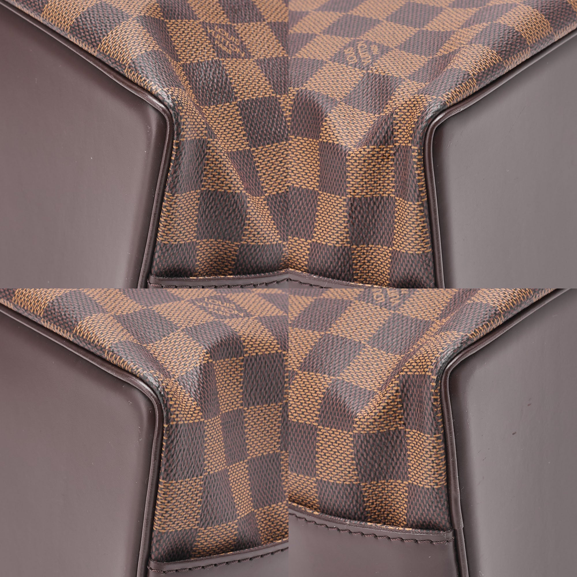 LOUIS VUITTON Louis Vuitton Damier Chelsea Shoulder Bag N51119 Brown Gold-Tone Hardware, Pre-Owned