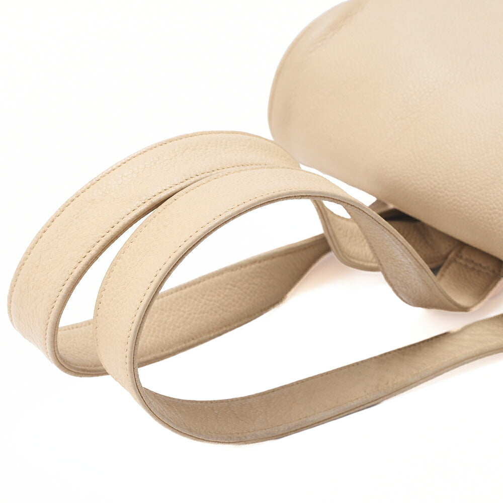 CHANEL Shoulder Backpack Triple Coco Turnlock Caviar Skin Beige Gold-Tone Hardware, Pre-Owned