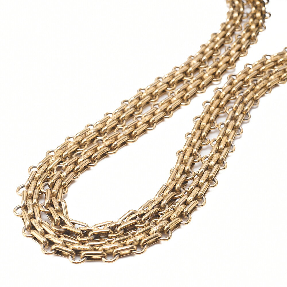 CHANEL Matelasse  2.55 Lock 2.55 Chain Shoulder Double Flap Vintage Calf Gray Large Size Gold-Tone Hardware, Pre-Owned